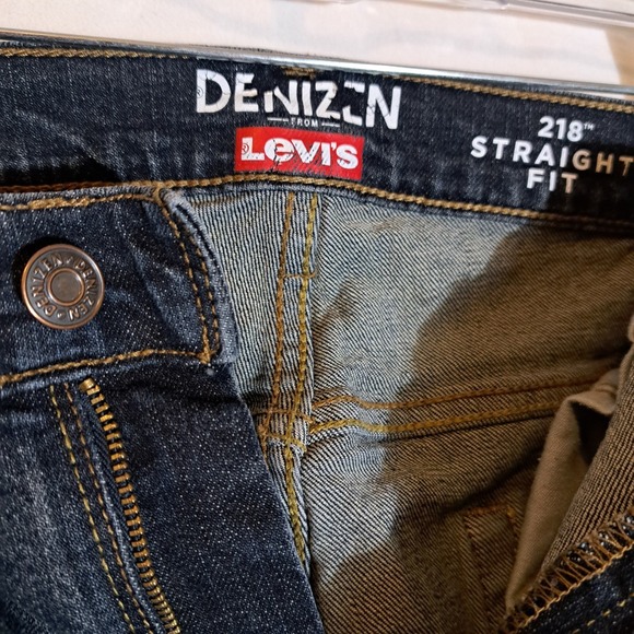 Denizen From levis Jeans Mens 38x32 Blue 218 Straight Fit Blue Jeans Denim - Picture 4 of 11